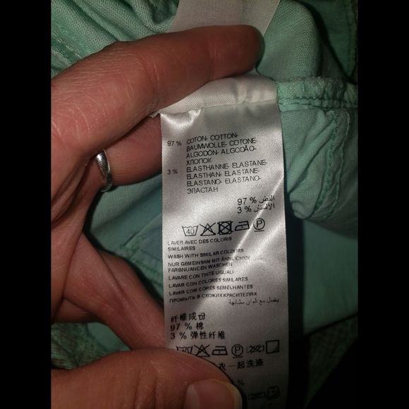 Kookai Pale Turqouise Snakeskin Printed Jeans - Picture 8 of 8